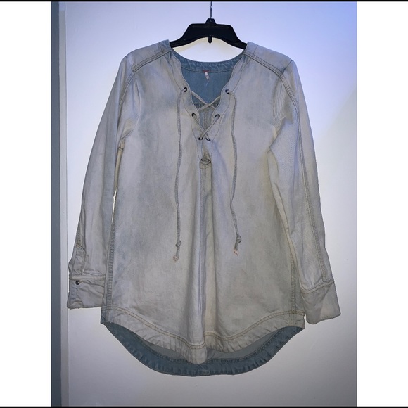 Free People Denim Dress - Picture 1 of 3